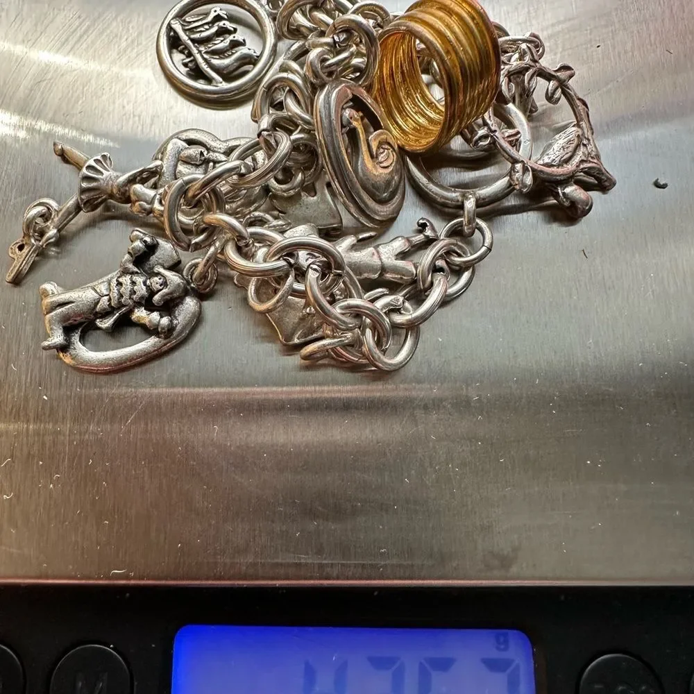 Chunky Twelve Days of Christmas Charm Bracelet
